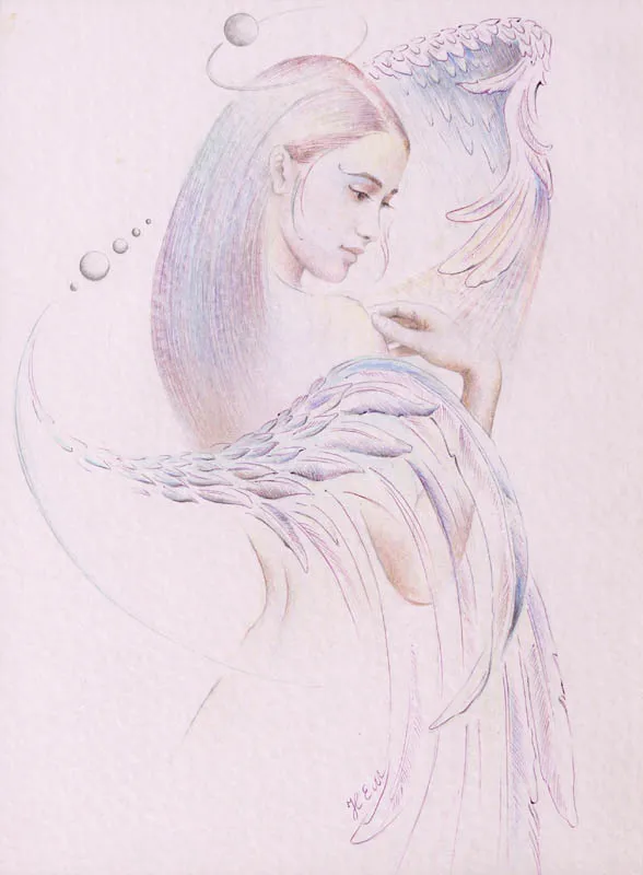 Anna Ewa  (Hannah) Miarczyńska, Zabawa ze skrzydłami, z cyklu: Anioły Opiekuńcze 