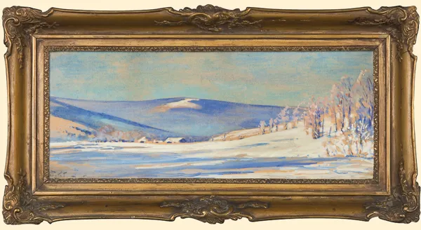 Julian Fałat, PEJZAŻ ZIMOWY Z BYSTREJ, 1912