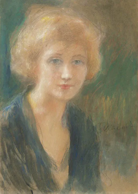 Teodor Axentowicz, PORTRET BLONDYNKI, po 1920