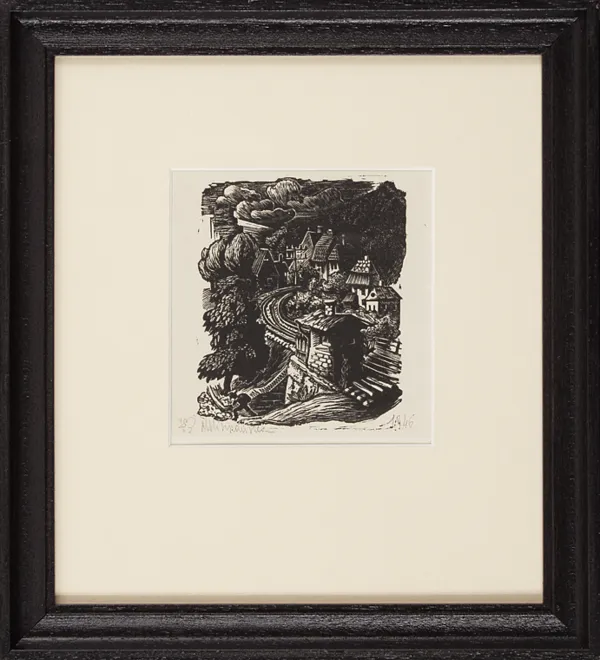 Maria Hiszpańska-Neumann, Widok miasteczka, 1946