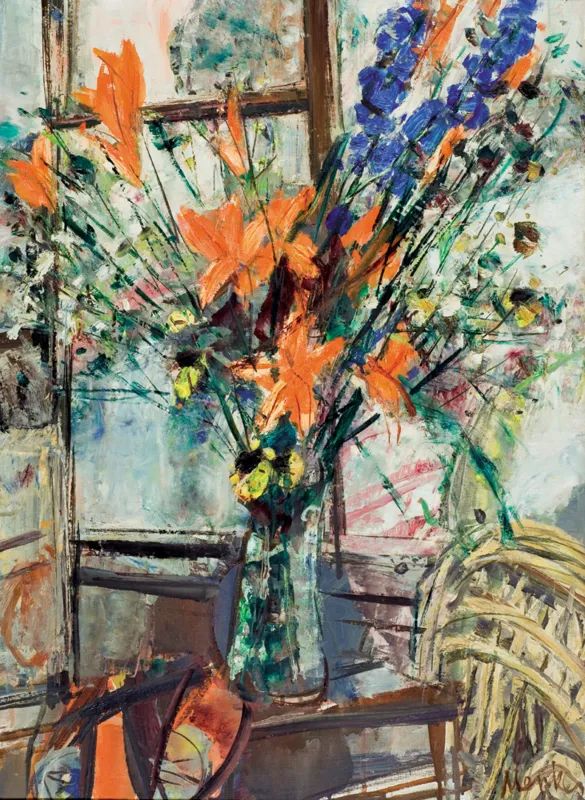 Zygmunt Menkes, BARWNE KWIATY, ok. 1950