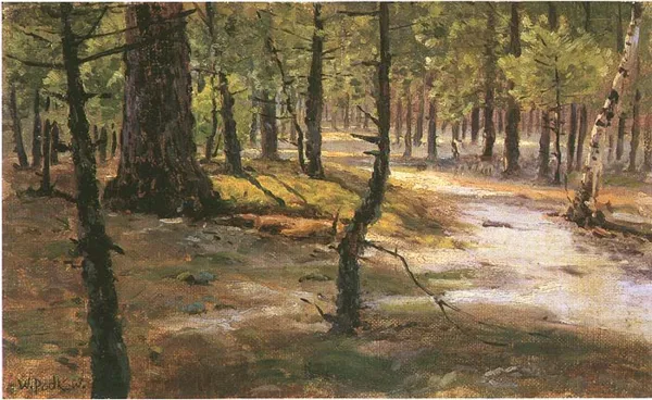 Władysław Podkowiński, Droga w lesie