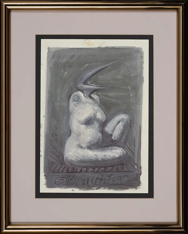 Franciszek Starowieyski, Kompozycja Akt-Ptak, 1990