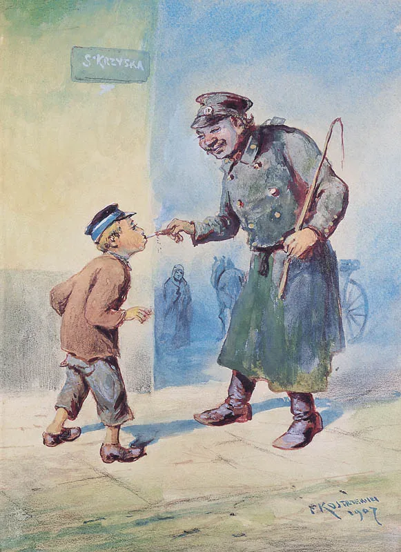 Franciszek Kostrzewski, PIERWSZY PAPIEROS, 1907