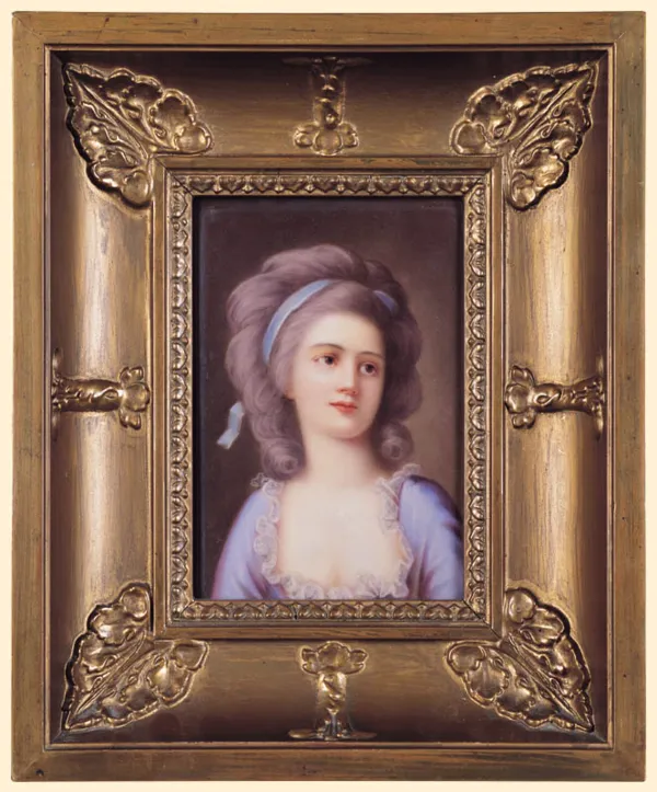 Autor nierozpoznany, PORTRET MŁODEJ DAMY 