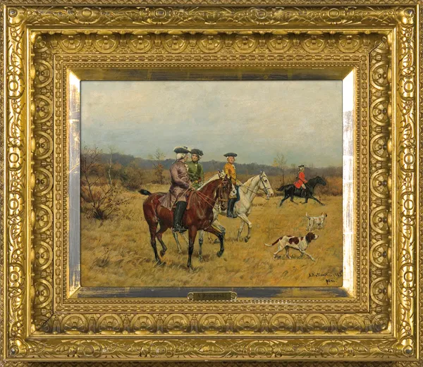 Antoni Piotrowski, WYJAZD NA POLOWANIE, 1883 