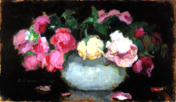 Alfons Karpiński, RÓŻOWE I HERBACIANE RÓŻE, 1944