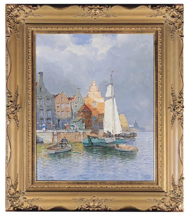 Hans Johann  Wagner, W HOLANDII – DOMY U UJŚCIA RZEKI