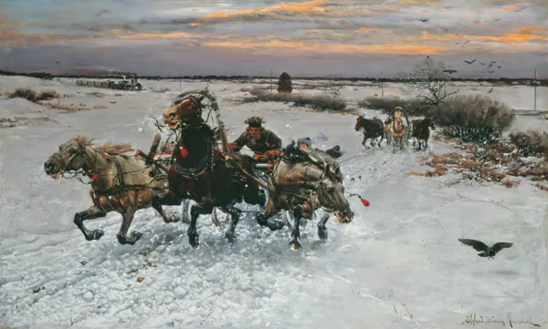 Alfred Wierusz-Kowalski, Konie poniosły