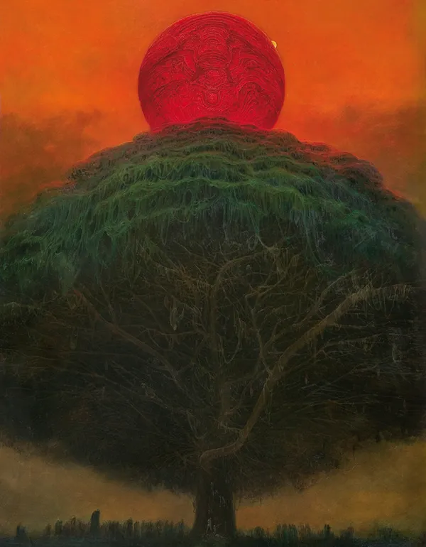 Zdzisław Beksiński, BEZ TYTUŁU, 1975