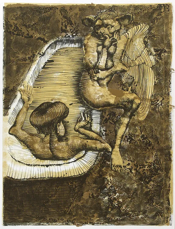 Jan Lebenstein, Kąpiąca się i satyr 