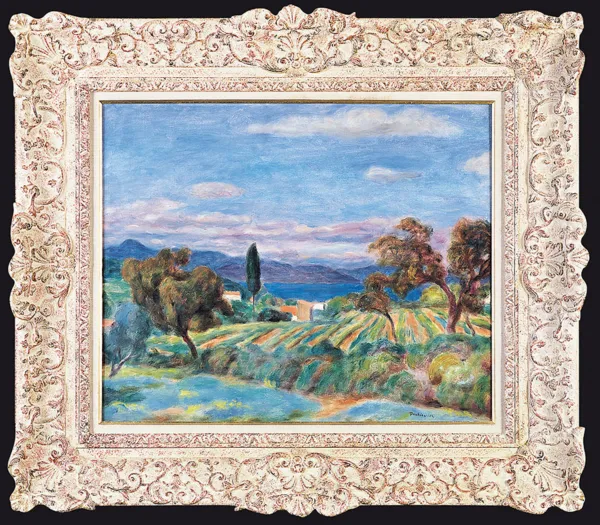 Józef Pankiewicz, Pejzaż z okolic Saint-Tropez, 1922