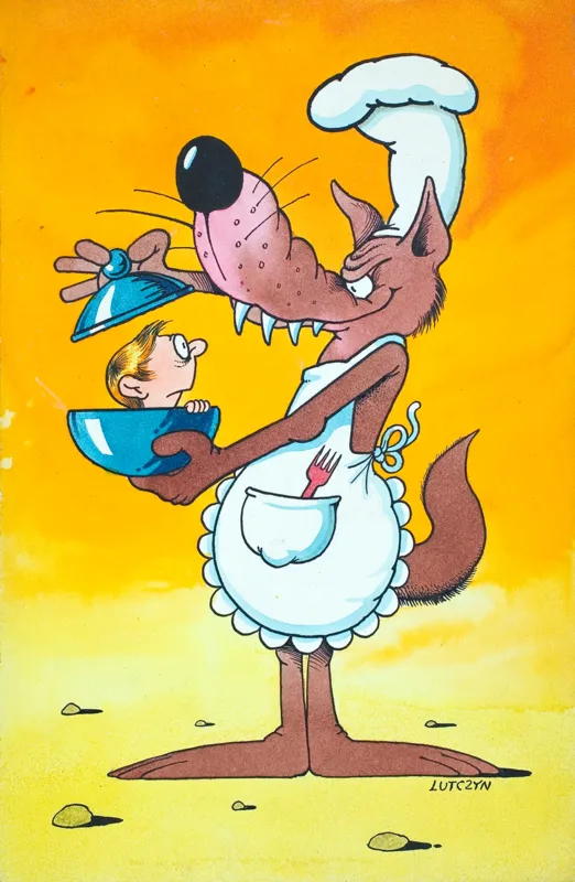 Edward  Lutczyn, WILK - KUCHARZ (ilustracja)