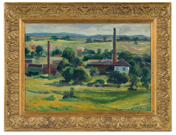 Wincenty Bednarski, Pejzaż ze Starachowic. Rogalin, 1937
