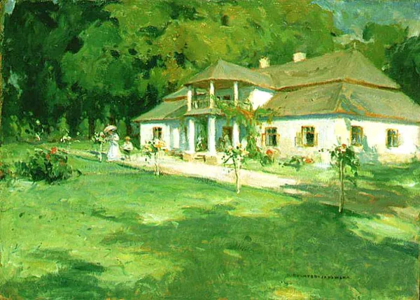 Bronisława Rychter-Janowska, Krzewy różane przed dworem