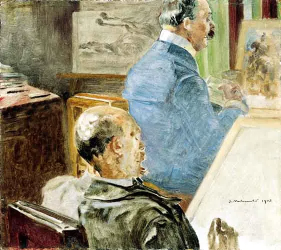 Jacek Malczewski, W pracowni artysty