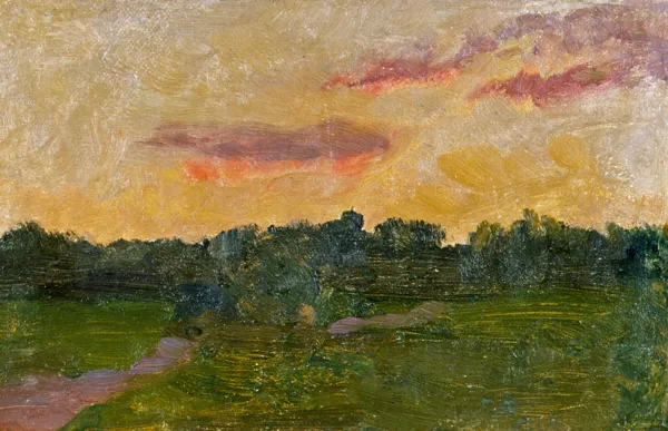 Józef Chełmoński, O zachodzie słońca