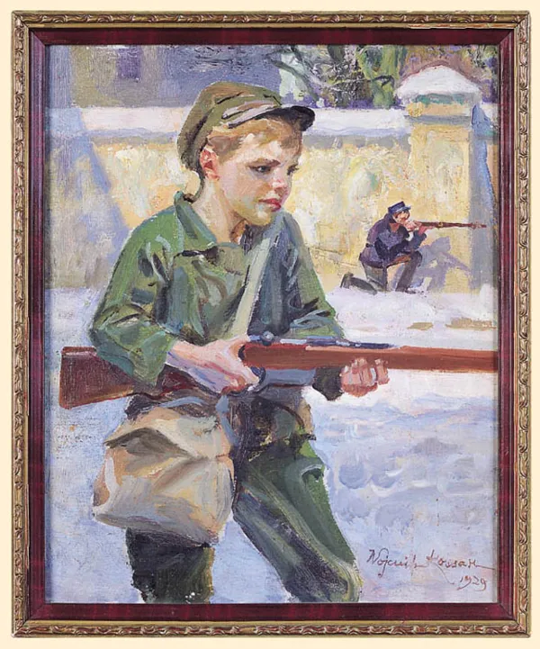 Wojciech Kossak, ORLĄTKO LWOWSKIE, 1929