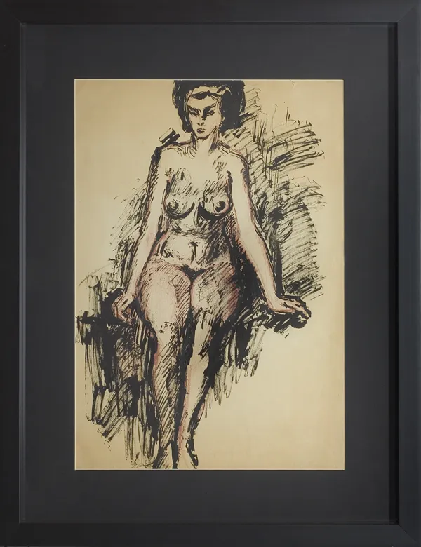 Zdzisław Lachur, Akt siedzący, 1961