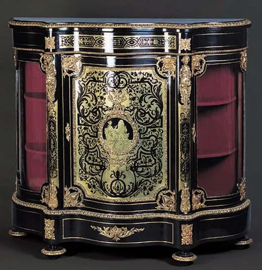 Autor nierozpoznany, SZAFKA W TYPIE BOULLE’A, II poł. XIX w.