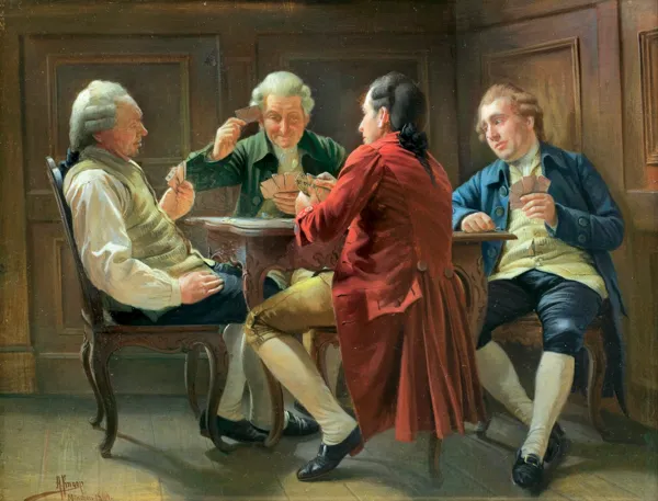 August Herman Knoop, GRA W KARTY, 1894