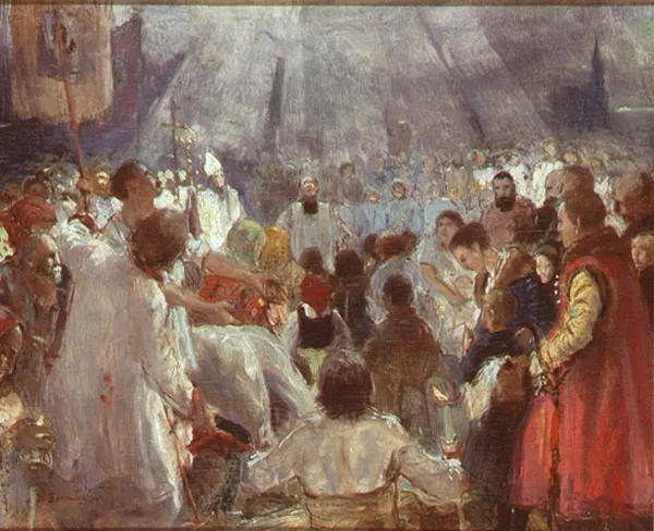 Stanisław Kaczor Batowski, Procesja