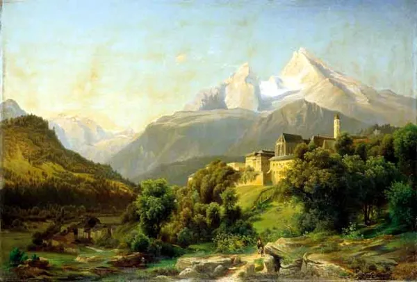 Carl Jungheim, Pejzaż z okolic Berchtesgaden