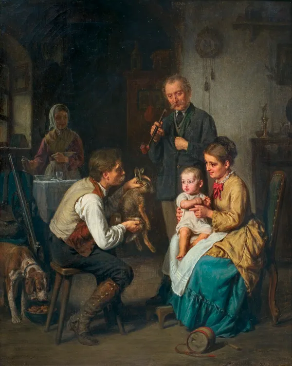 Leopold Loeffler, RODZINA MYŚLIWEGO