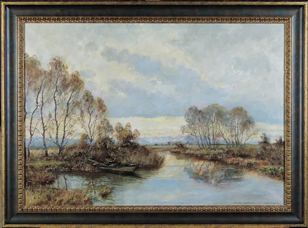 Paul Johann  Walch, Krajobraz z Rzeką, po 1940