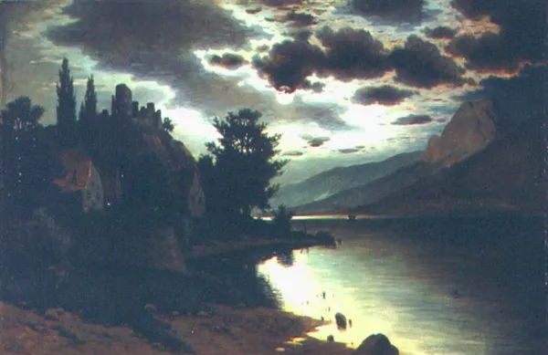 Fritz Chwala, Pejzaż z księżycem