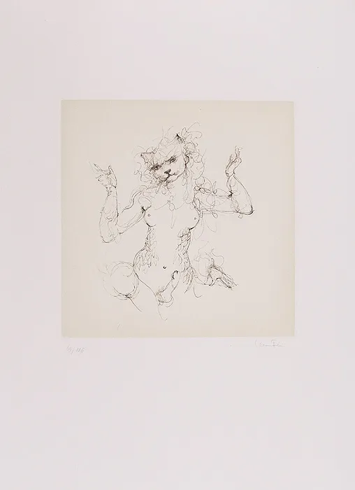 Leonor Fini, Kot erotyczny (La Nyctalica Ganika)