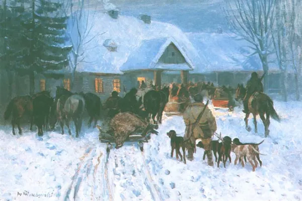 Jerzy Potrzebowski, Powrót z polowania