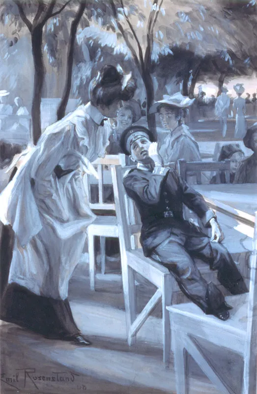 Emil Christian Rosenstand, Flirt; W parku, 1908