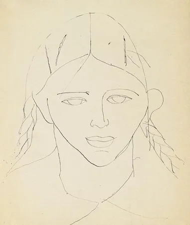 Roman Opałka, Portret dziewczynki z warkoczami