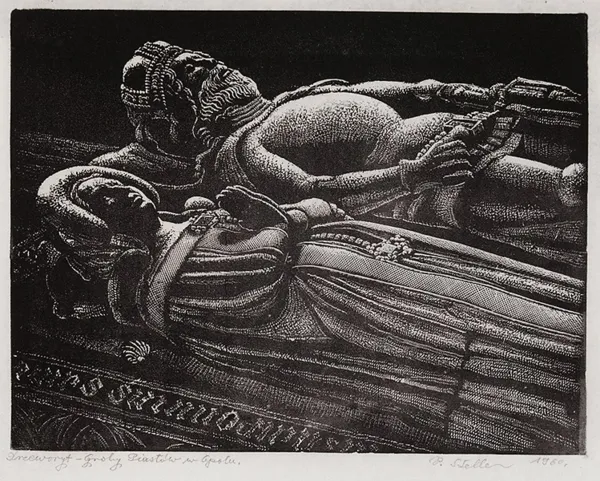 Paweł  Steller, GROBY PIASTÓW W OPOLU, 1960