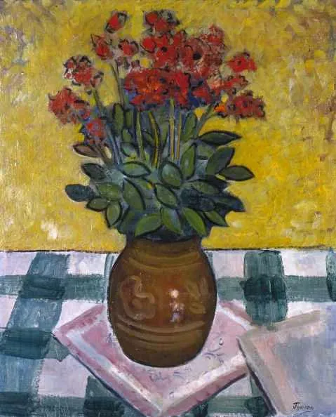 Tymon Niesiołowski, Czerwone kwiaty w glinianym wazonie