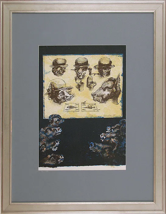 Jan Lebenstein, ilustracji do „Folwarku zwierzęcego“,