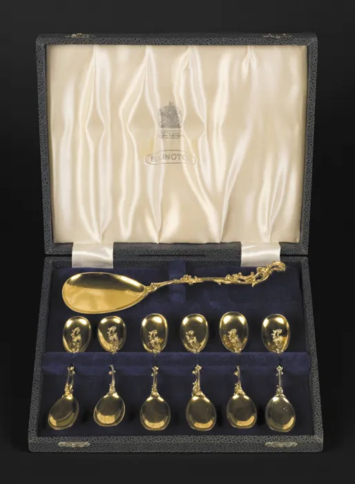 Autor nierozpoznany, KOMPLET ŁYŻECZEK DO LODÓW, pocz. XX w.