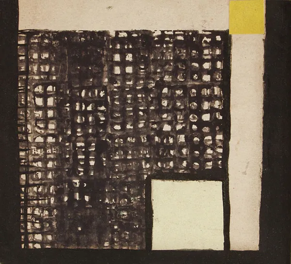 Stefan Krygier, Kompozycja abstrakcyjna (na odwr.: Znak), 1954 