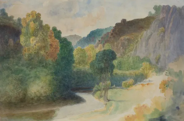 Teofil Kwiatkowski, WIDOK Z DOLINY COUSIN KOŁO AVALLON, po 1871