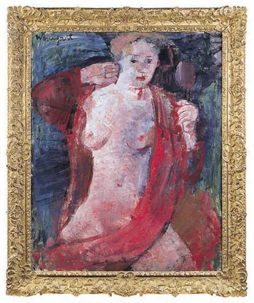 Joachim Weingart, AKT Z CZERWONYM SZALEM I LUSTREM, po 1930