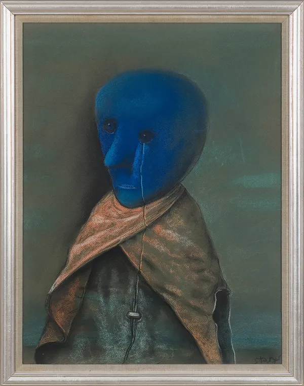 Stasys Eidrigevičius, POSTAĆ Z NIEBIESKĄ GŁOWĄ