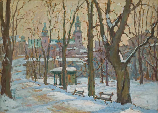 Józef Czajkowski, ZIMA POD WAWELEM - PLANTY, 1935-1936