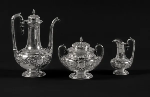 Autor nierozpoznany, KOMPLET DO KAWY, 3 ćw. XIX w.