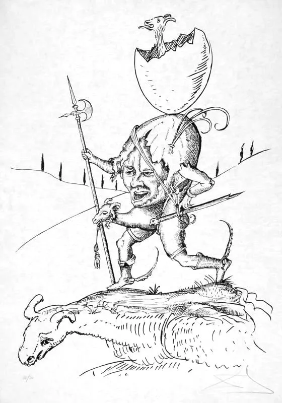 Salvador Dali, Ilustracja 21 z teki les songes...