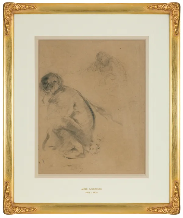 Jacek Malczewski, SZKICE POSTACI I GŁOWA KOBIETY, ok. 1873