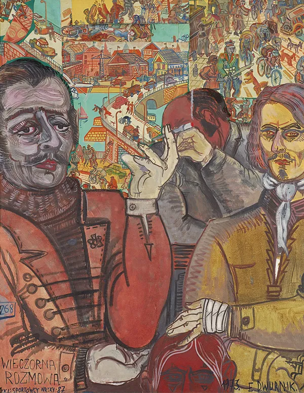 Edward Dwurnik, WIECZORNA ROZMOWA, z cyklu SPORTOWCY, 1973