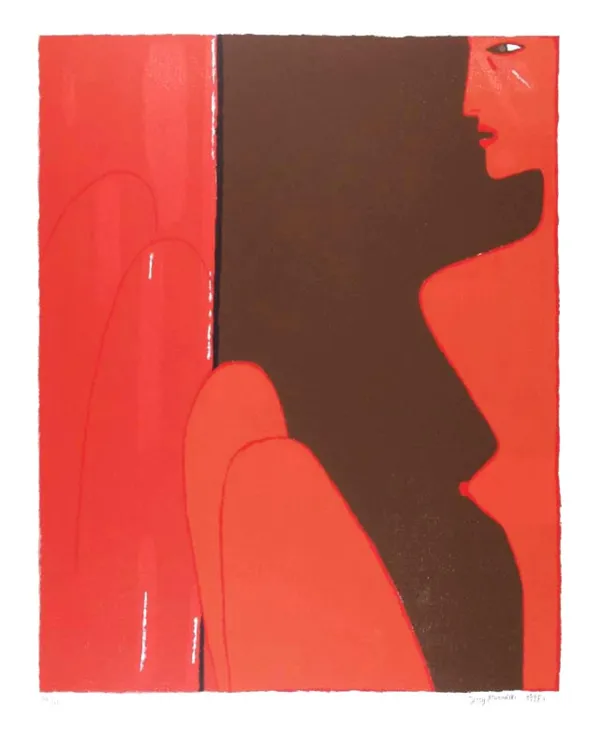 Jerzy Nowosielski, Czerwony akt, 1998