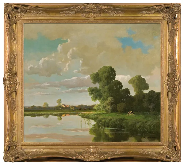 Josef  Mühlbeck, PEJZAŻ WIOSENNY