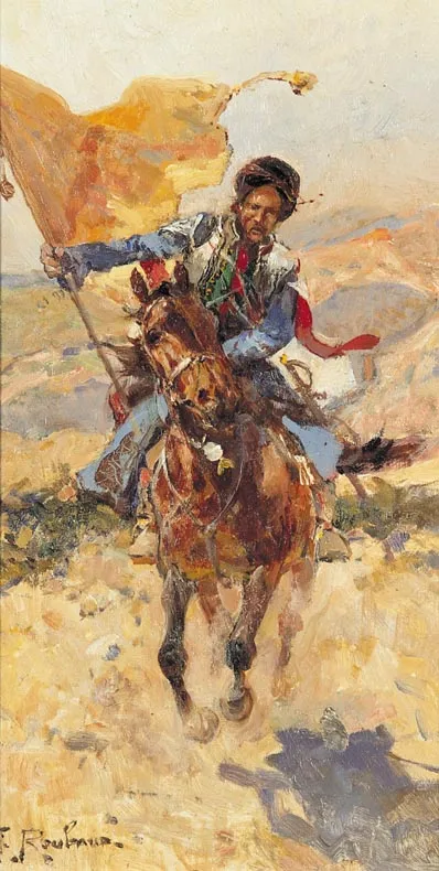 Franz Roubaud, Czerkieski chorąży